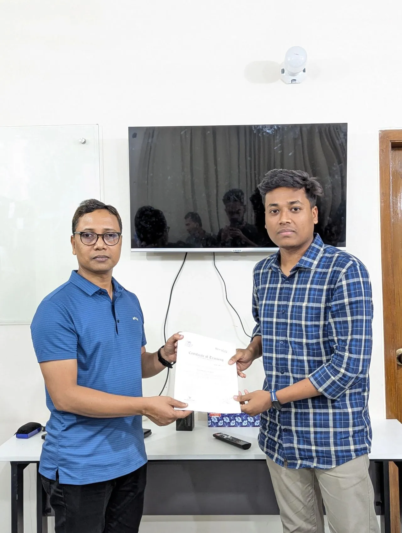 Shazzad Hossain Nabil during the factory skills development seminar in knit dyeing and finishing