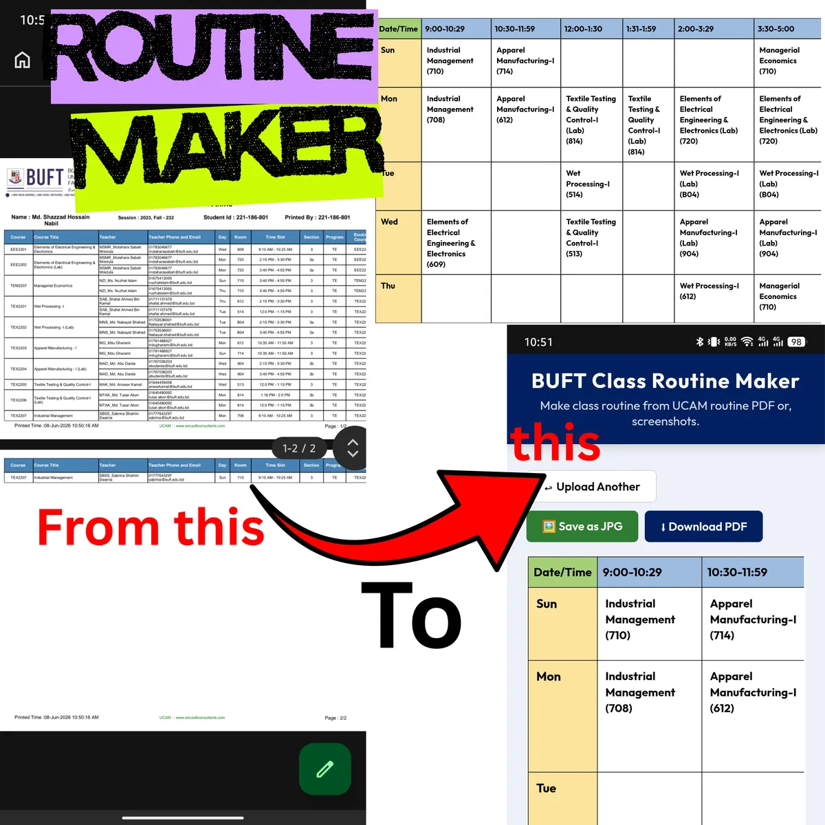 BUFT Tools Feature